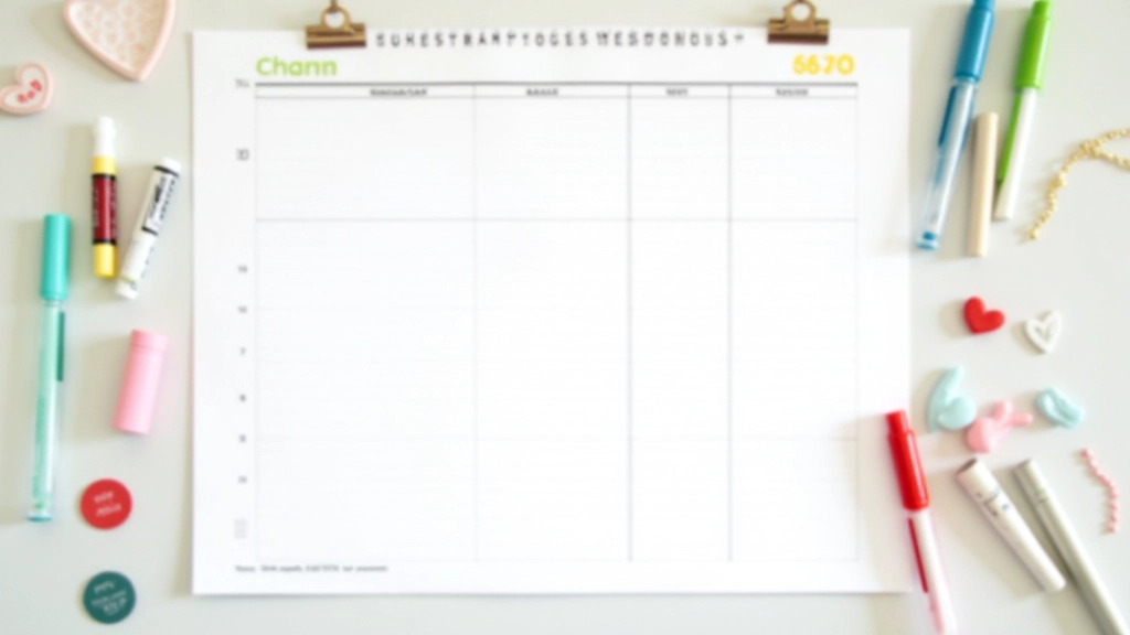 Calendar page showing 12 months laid out, colored markers highlighting different milestone dates across the year